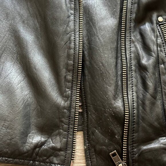 Used Oakwood Leather Jacket Woman Size S - Picture 2 of 8